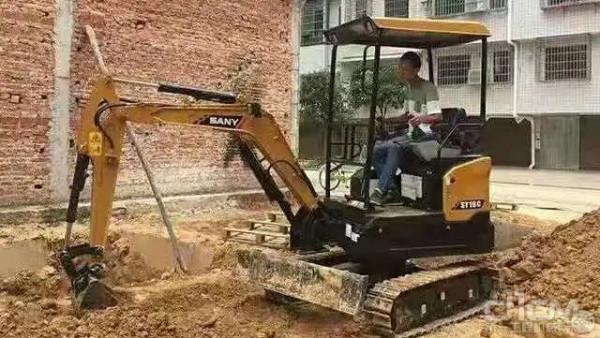 三一微挖驚豔亮相住博會，我們看看它到底能做些啥？