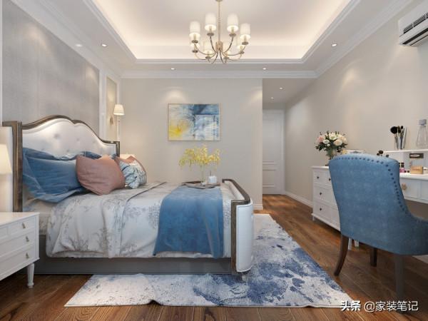 130㎡的家裝簡約美式，簡潔有設計感，整體那叫一個高大上，很美