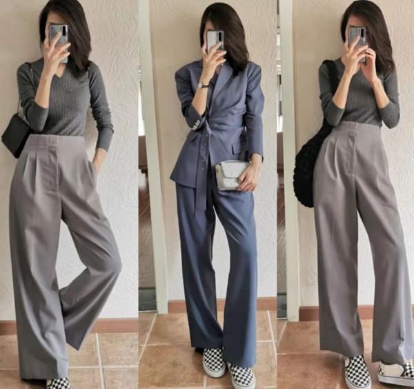 40歲女人秋季“褲裝”搭配，從牛仔褲到西褲，解決你的穿衣難題