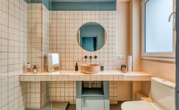 49㎡一居,幾何圖案與柔和色調的加入,讓這間公寓更加的迷人 49㎡一居,幾何圖案與柔和色調的加入,讓這間公寓更加的迷人