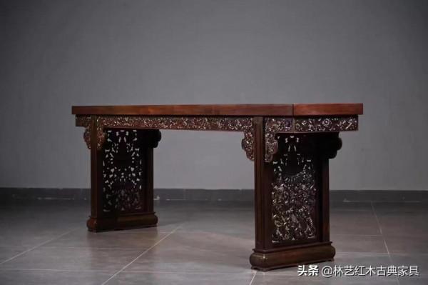 大紅酸枝西番蓮大平案