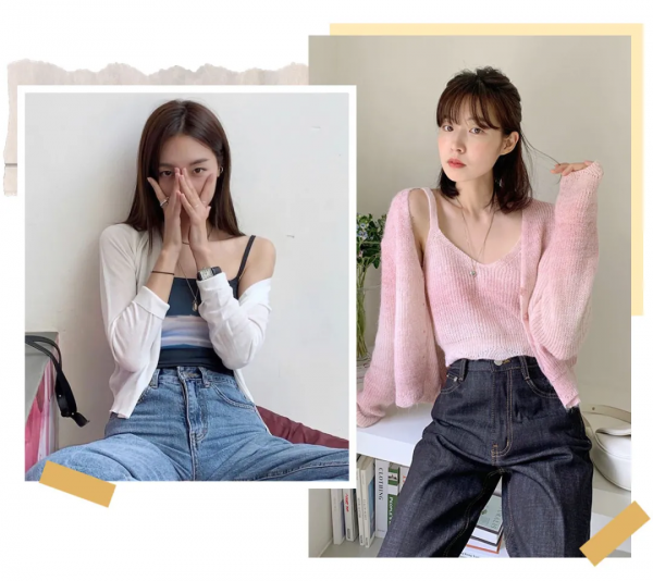 薄外套裡穿什麼？這4件內搭，洋氣爆了