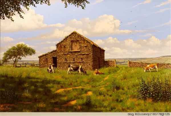 英國藝術家Edward.Hersey田園,一種美好的記憶 英國藝術家Edward.Hersey田園,一種美好的記憶