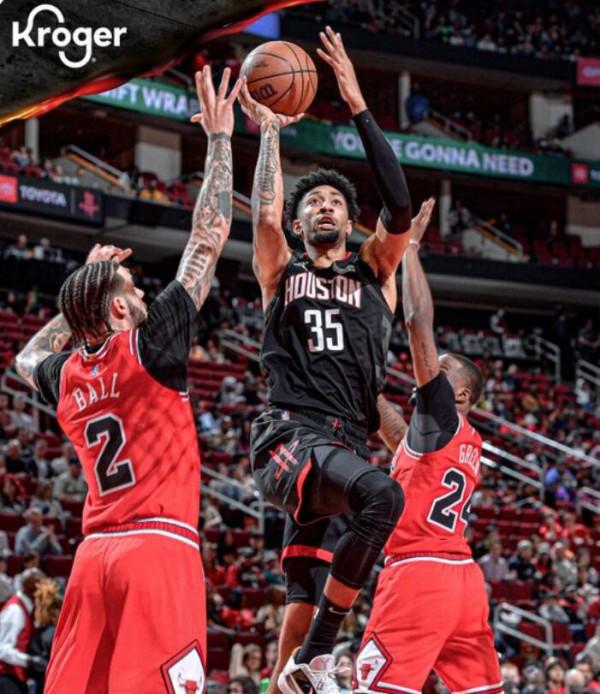 火箭替補大爆發力克公牛結束15連敗，杰倫-格林傷退