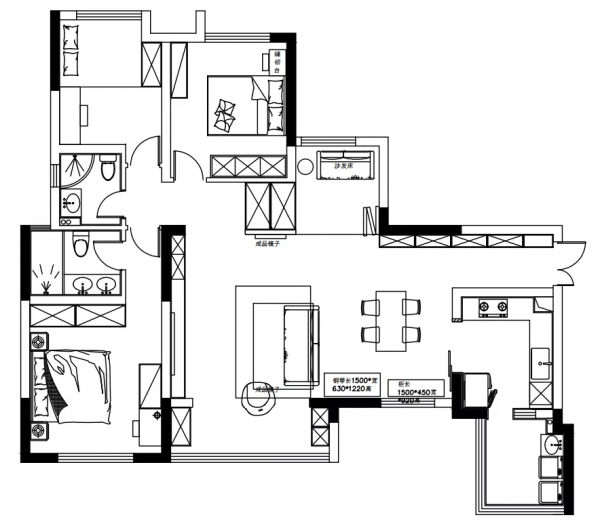 套四改套三，可變空間讓生活有更多選擇