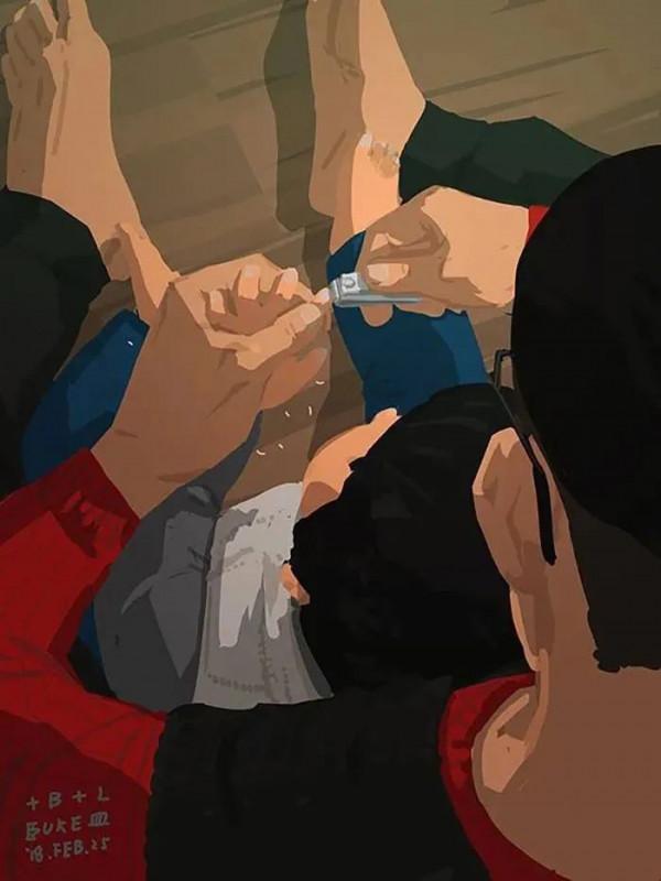 會畫畫的爸爸,太暖了 會畫畫的爸爸,太暖了