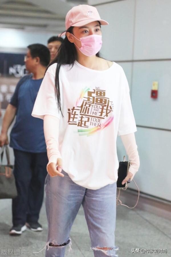 張馨予穿出了西裝的高階氣質來了，比起裙裝休閒時尚，更適合制服