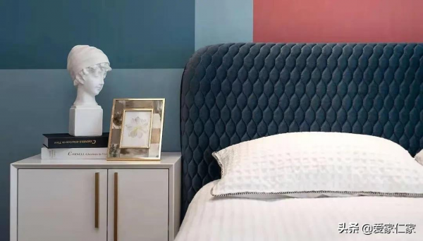 140㎡現代輕奢風格新房裝修，臥室背景牆加分