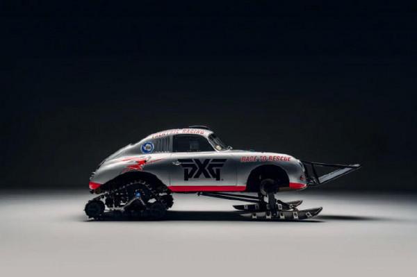 履帶+雪橇?這臺保時捷咋被弄成這個樣子了? 履帶+雪橇?這臺保時捷咋被弄成這個樣子了?