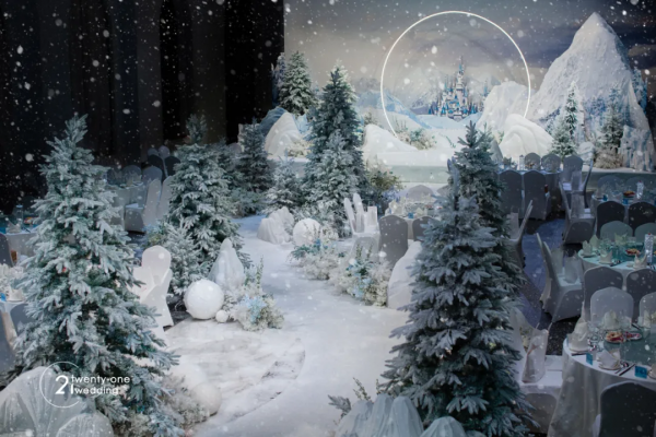與冬奧會100%浪漫契合的冰雪主題婚禮