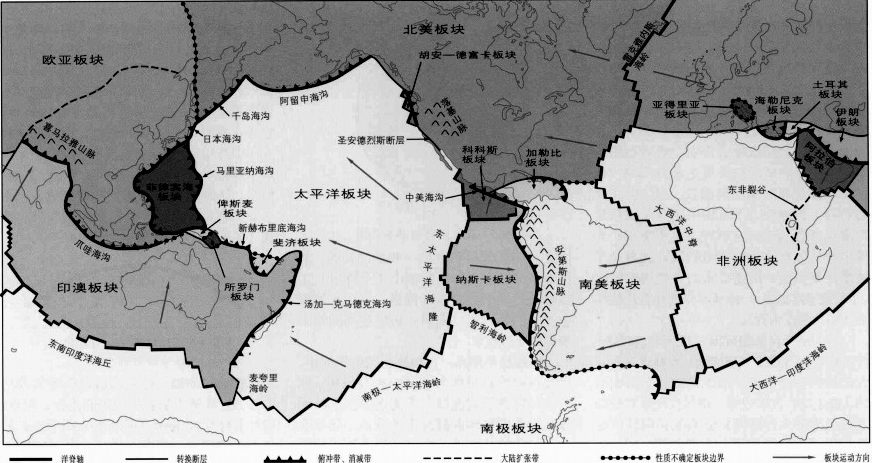 《中國大百科全書（第2版）》讀書筆記02394-板塊構造說