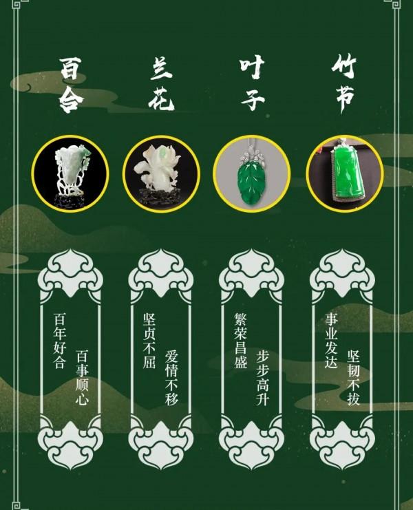 一秒看懂乾貨！翡翠雕刻寓意植物篇