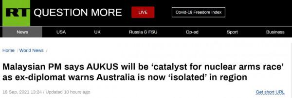 與莫里森談完,馬來西亞總理就發出警告 與莫里森談完,馬來西亞總理就發出警告