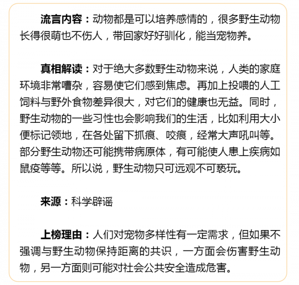 2021年11月“科學”流言榜釋出