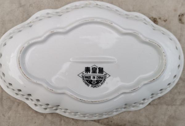 八倭角鏤空果盆