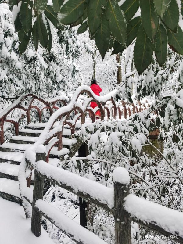 宛如仙境！漢江源景區下雪啦