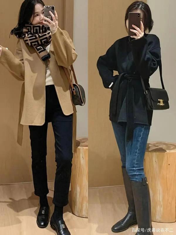 太陽好的冬天和大衣很配哦