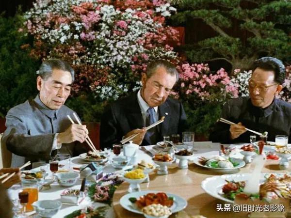 1972年尼克松訪華四場宴會選單及現場照片