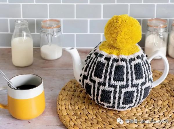 「針織作品」最新的用馬賽克編織技術製作的毯子及家居小物