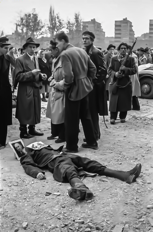 匈牙利事件：武裝分子攻打市委大樓，一名上校被活活吊死