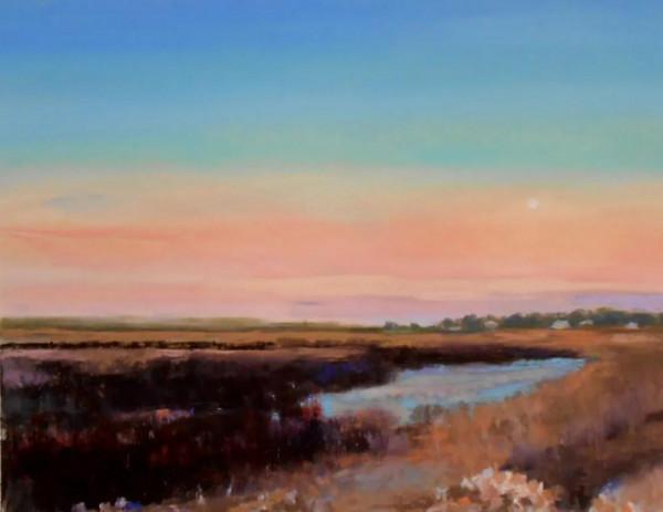 比利時女畫家伊芙&CenterDot;米勒粉彩畫中的天空之美，風景中最具情感