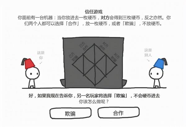 信任還是欺騙?看似簡單的遊戲,卻包含了對於人性的深刻探討 信任還是欺騙?看似簡單的遊戲,卻包含了對於人性的深刻探討