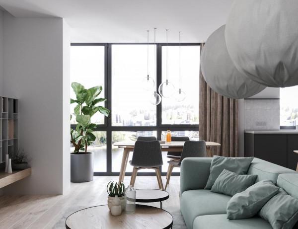 35歲單身妹子獨居62㎡公寓，屋內簡潔高雅，一看就是潔身自好型