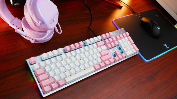 雷柏V530防水背光遊戲機械鍵盤簡評：多配色，好效能