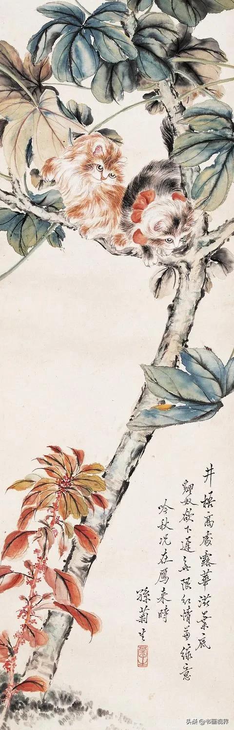孫菊生筆下的貓有多精彩？看看這46幅國畫吧
