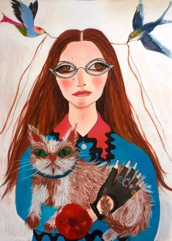 55歲大媽剛戒毒又患癌，第一次拿起畫筆便完美蛻變Gucci金牌畫師