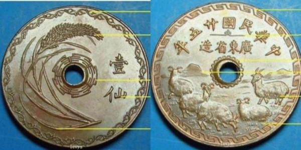 民國廣東“五羊壹仙”版別解析
