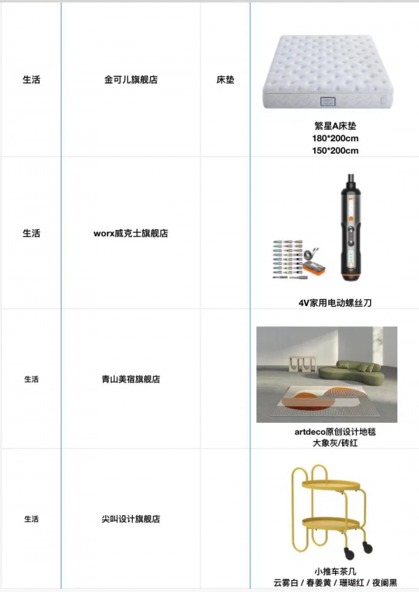 【10月25日雙11直播預告清單】