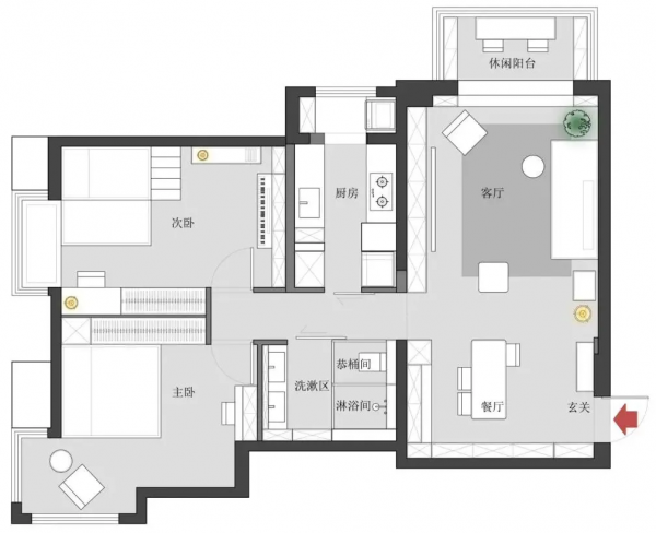 北京二胎家庭裝修：三環外、83㎡暗黑房、6口人，卻讓人拍手叫絕