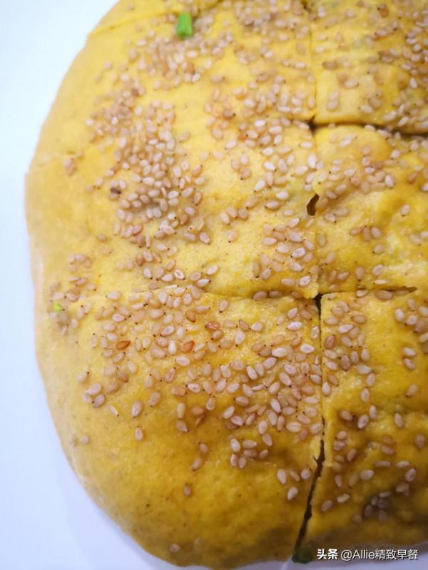 每天早餐不重樣，南瓜多層肉餅搭配新鮮果蔬，營養全面身體棒