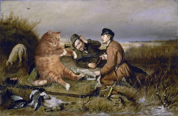 當大橘闖入俄羅斯名畫 當大橘闖入俄羅斯名畫