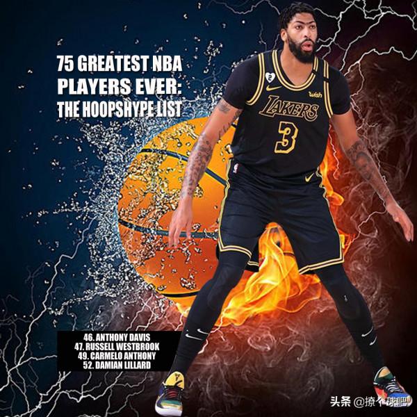 NBA歷史75大球星，杜蘭特第13，字母哥飆升，湖人四巨頭前50