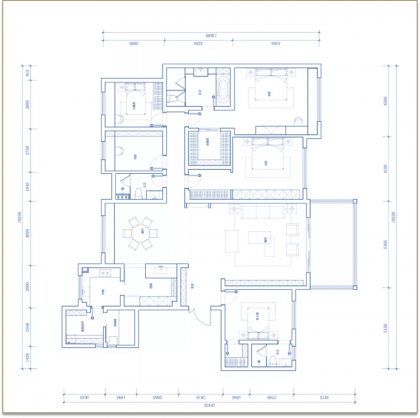 羨慕！鄰居家的262㎡新中式雅居，光玄關就甩我家的幾條街