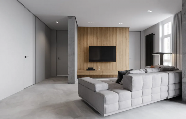 100㎡灰色空間設計