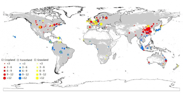 人才強校 | 中國農業大學崔振嶺教授課題組發文揭示全球農田、森林、草原氧化亞氮背景排放空間分佈規律 人才強校 | 中國農業大學崔振嶺教授課題組發文揭示全球農田、森林、草原氧化亞氮背景排放空間分佈規律