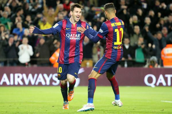 西甲官方回顧內馬爾、梅西配合破門合集：一起享受最好的目標