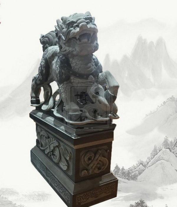 如何放置石雕麒麟