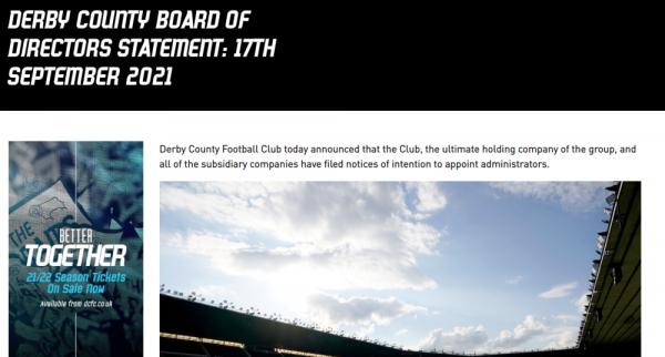 魯尼好難啊！德比郡被扣9分 7分變負2分 英冠保級能成功嗎