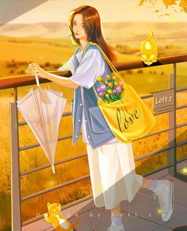 治癒漫畫，愛生活，愛自己，做個寶藏女孩