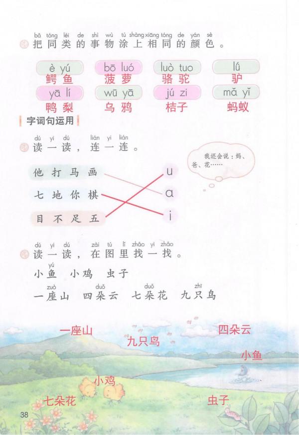 一年級語文上冊「課堂詳細筆記」，重點知識一目瞭然，孩子用得到