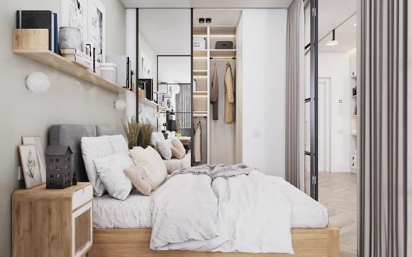 點點藍色帶來的深度和個性！2間60平小戶型設計