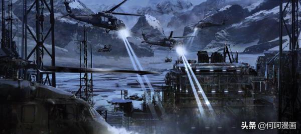非常棒的一組“戰爭場景”插畫作品！有身臨其境的現場感