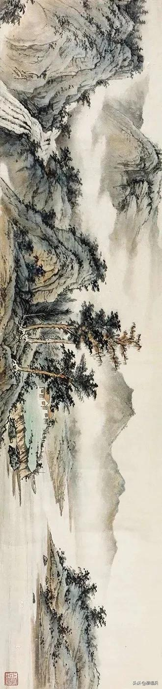 名家山水畫《積翠圖》欣賞 名家山水畫《積翠圖》欣賞