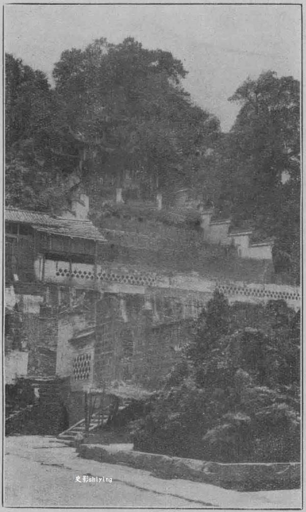 百年前的都江堰二王廟舊影 百年前的都江堰二王廟舊影