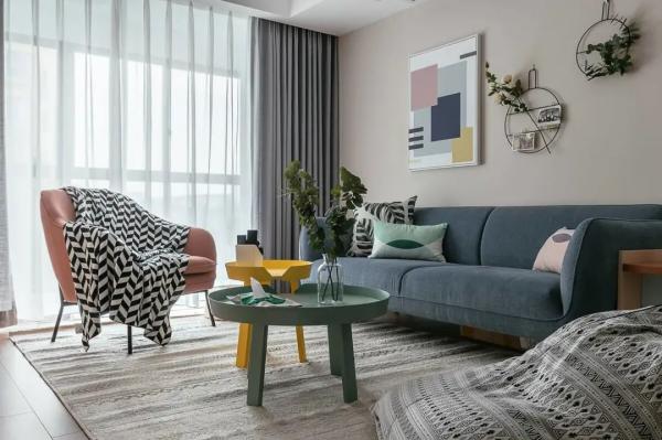 90㎡北歐兩居室，全屋隱藏式收納，打造溫馨舒適的居家環境