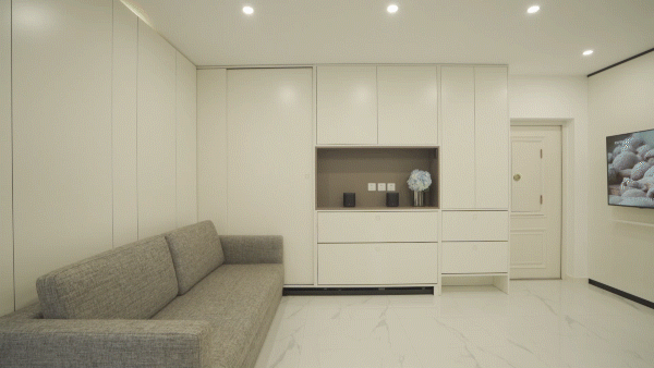 58平米一居變兩居,還有大客廳和步入衣帽間 58平米一居變兩居,還有大客廳和步入衣帽間